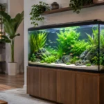 Como montar um aquário para iniciantes: aquário plantado e pronto em sala de estar